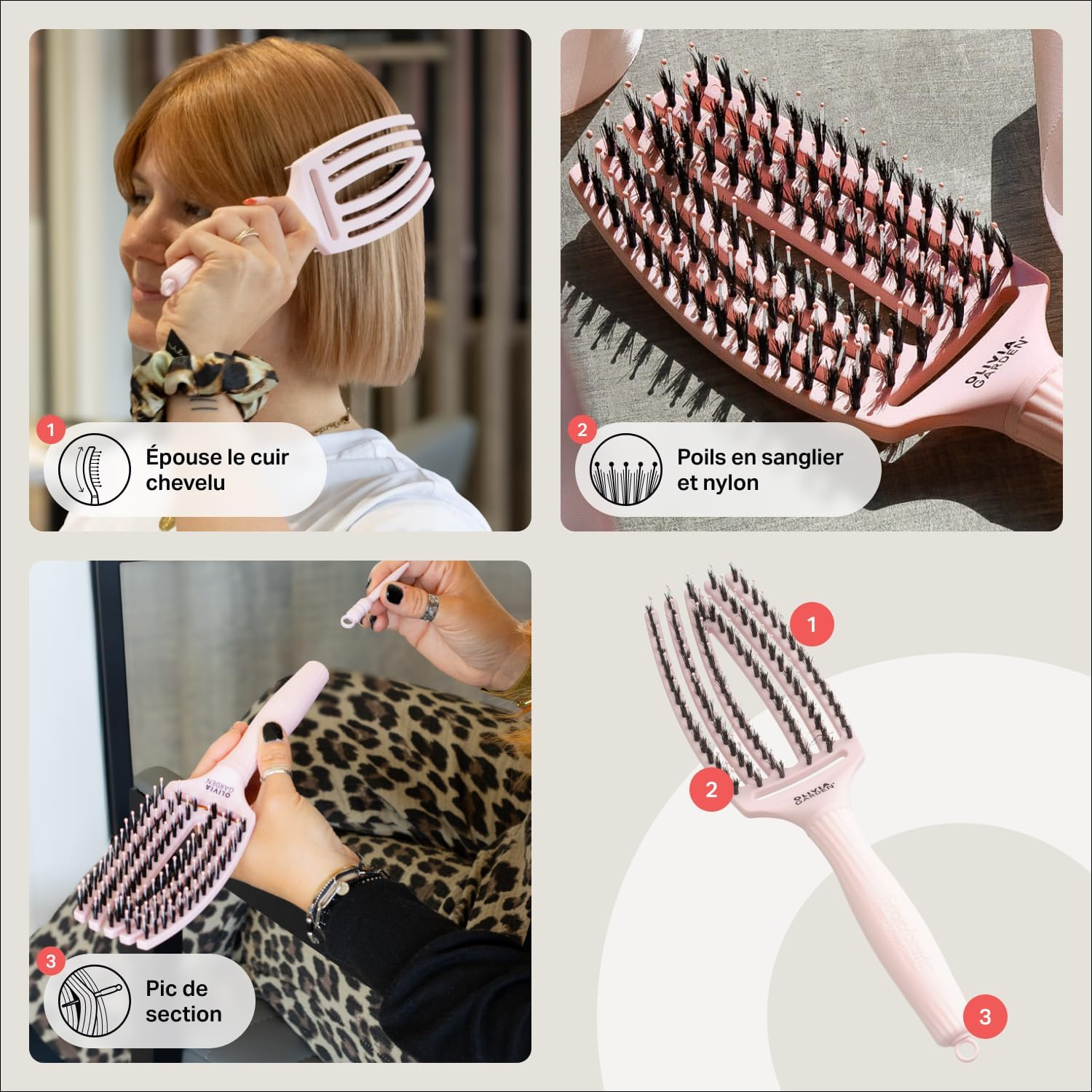 Olivia Garden Finger Brush Collection (Blue) image number 6