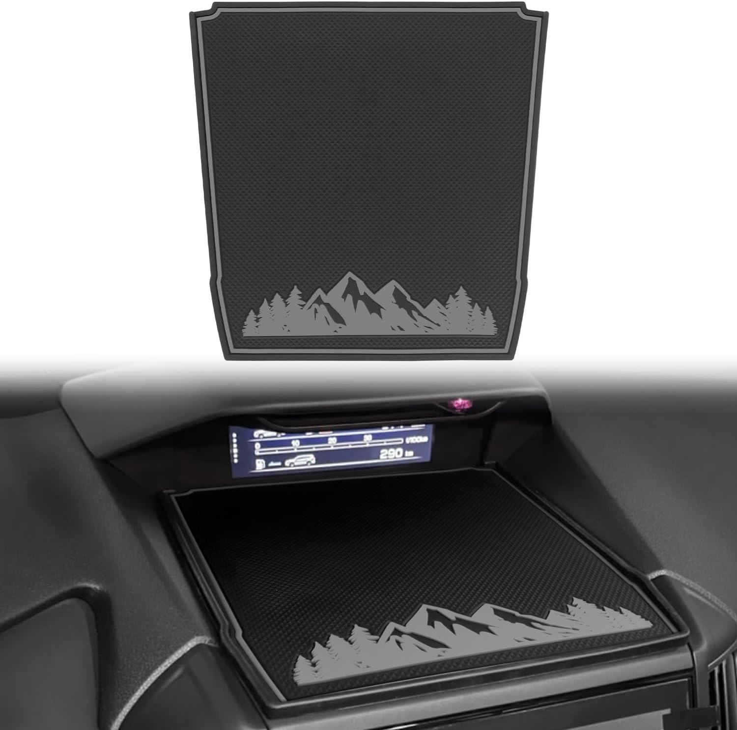 MOCHENT Dashboard Mats for Subaru Crosstrek Accessories 2023-2018, Forester 2019-2024, Impreza 2018-2023, Interior Non-Slip Dash Mat Pad Liner (Orange)