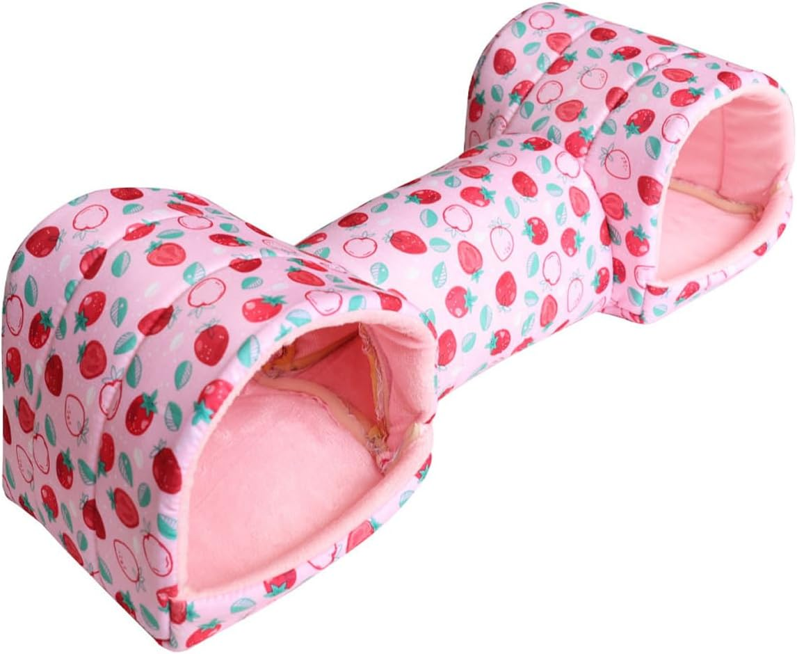 AIMALL Small Pet Hamster Nest House Cotton Tunnel &ndash; Cozy Bedding for Hamsters, Guinea Pigs & Small Pets, Comfortable Resting Space with Fun Hideaway (21.26 X 7.87 X 6.69 Inches) image number 2