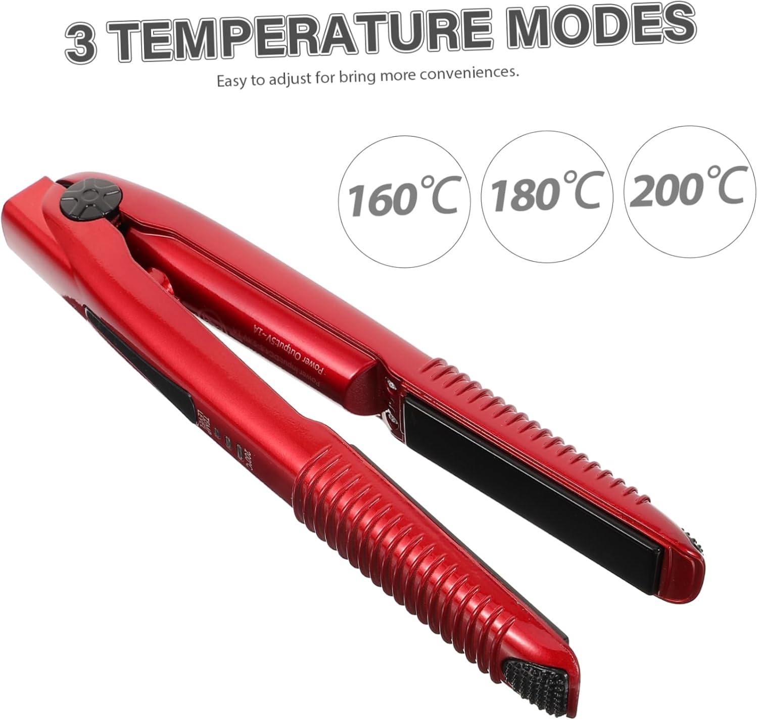 TOVINANNA Travel Electric Clamp Hair Straightener Wireless Curler Cordless Rechargeable Hair Styling Tool for Types image number 1