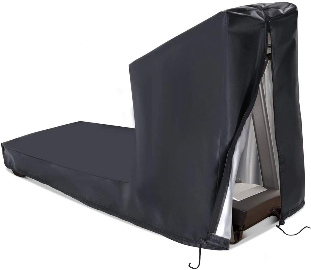 J&C Treadmill Protective Covers Dustproof Folding Running Machine Protective Cover Lightweight Durable Waterproof Sports Treadmill Cover for Home/Indoor or Outdoor Treadmills Black image number 1