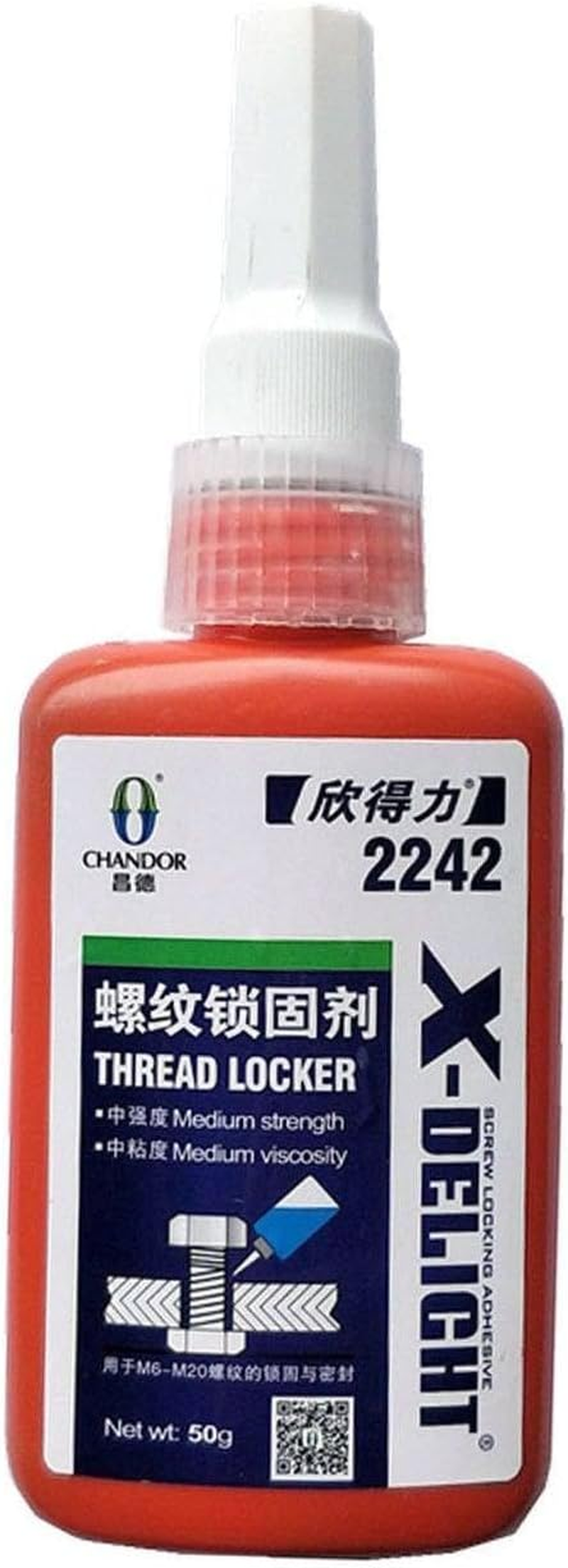 TDR Medium Strength Permanent Thread Locker Replace Loctite Adhesive - 50G image number 1