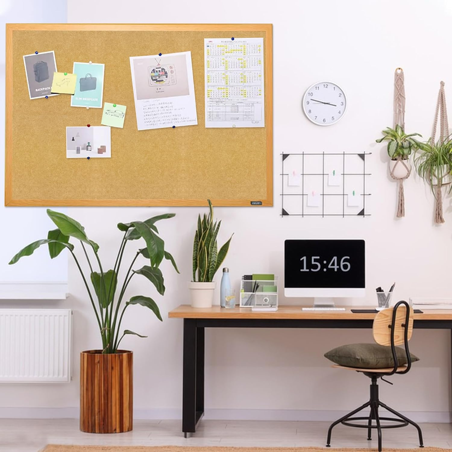 Dart Board Wall Protectors Dartboard Surround Cork Self-Adhesive Spliced Wall Surround Board Easy Assembly Dart Surround Cork Dart Board Wall Protector Tan image number 1