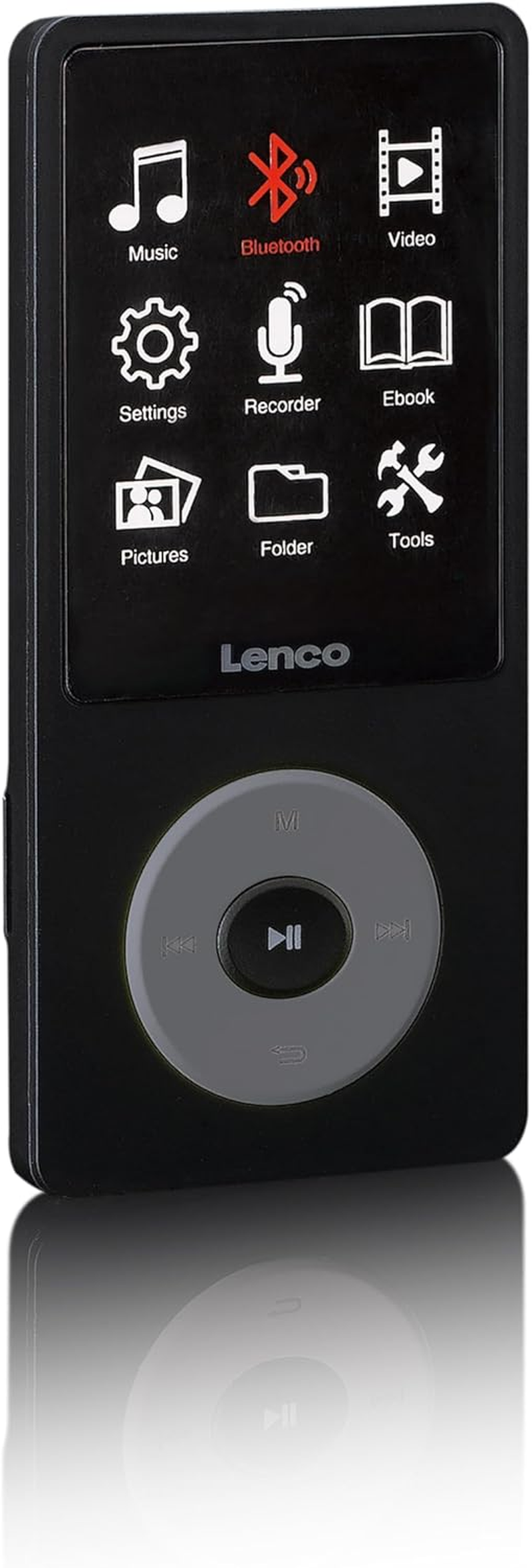 Lenco Xemio-860Bk - MP3/MP4 Player with Bluetooth and 8 GB Internal Memory - Black Portable CD Player