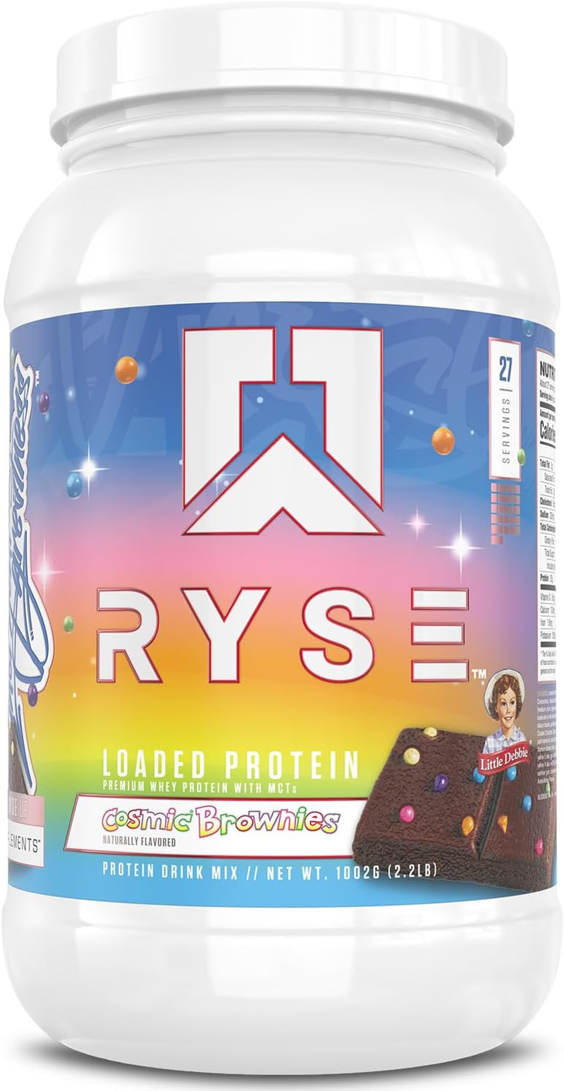 Ryse Cosmic Brownies Loaded Whey Protein with Mcts Drink Mix Powder 1002 G image number 2