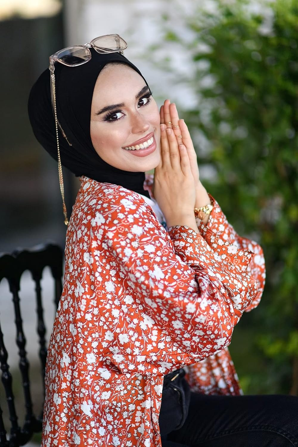 Snap Hijab-Turban for Women - Hair Wrap and Head Wrap | Undercap and Instant Cap - Black image number 4