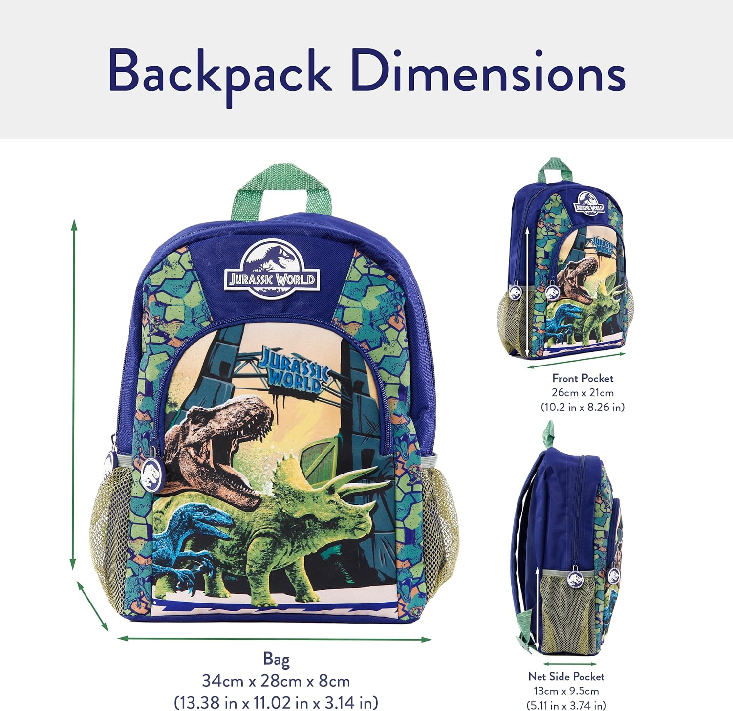 Jurassic World Boys Dinosaur Backpack image number 1