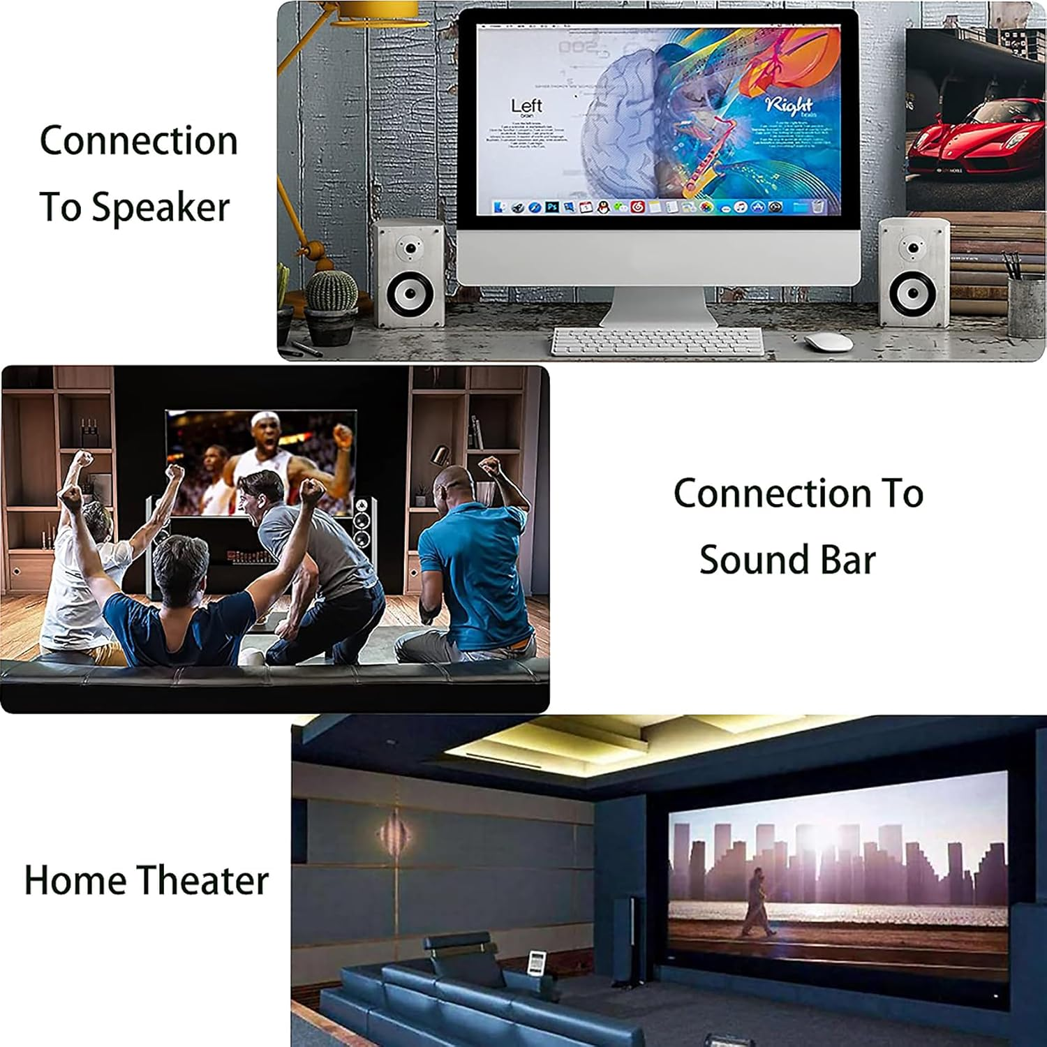 Tunghey 2 RCA Cables, 2RCA Male to 2RCA Male Stereo Audio Cable Nylon Braided, Double Shielded RCA to RCA Audio Cable for Home Theater Amplifier Hi-Fi System Car Audio Speaker (8M)