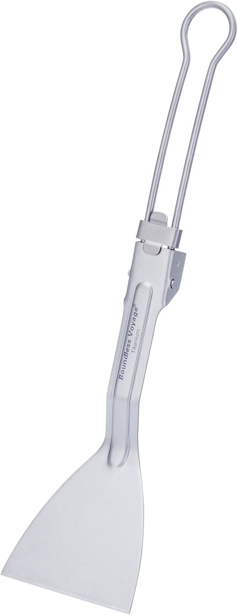 Boundless Voyage Titanium Folding Spatula Frying Shovel with Folding Handle Food Turner for Camp Kitchen Outdoor Cooking Ti1076T image number 2