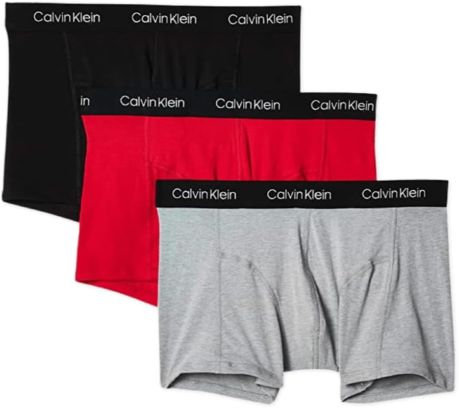 Calvin Klein Men'S Underwear Cotton Stretch Trunk Men Underwears 3 Pack image number 2