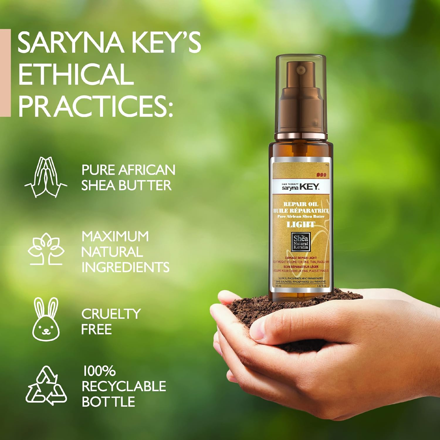 Saryna Key Damage Repair Light Treatment Oil (50Ml/1.87Oz) image number 4