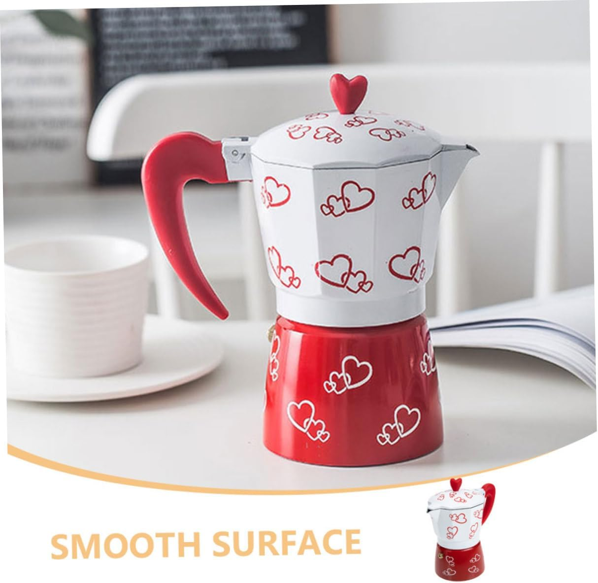 Angoily Aluminum Alloy Italian Mocha Pot Coffee Maker Capacity Lightweight Boiling Pot for Home Kitchen Tea House Coffee Shop image number 3