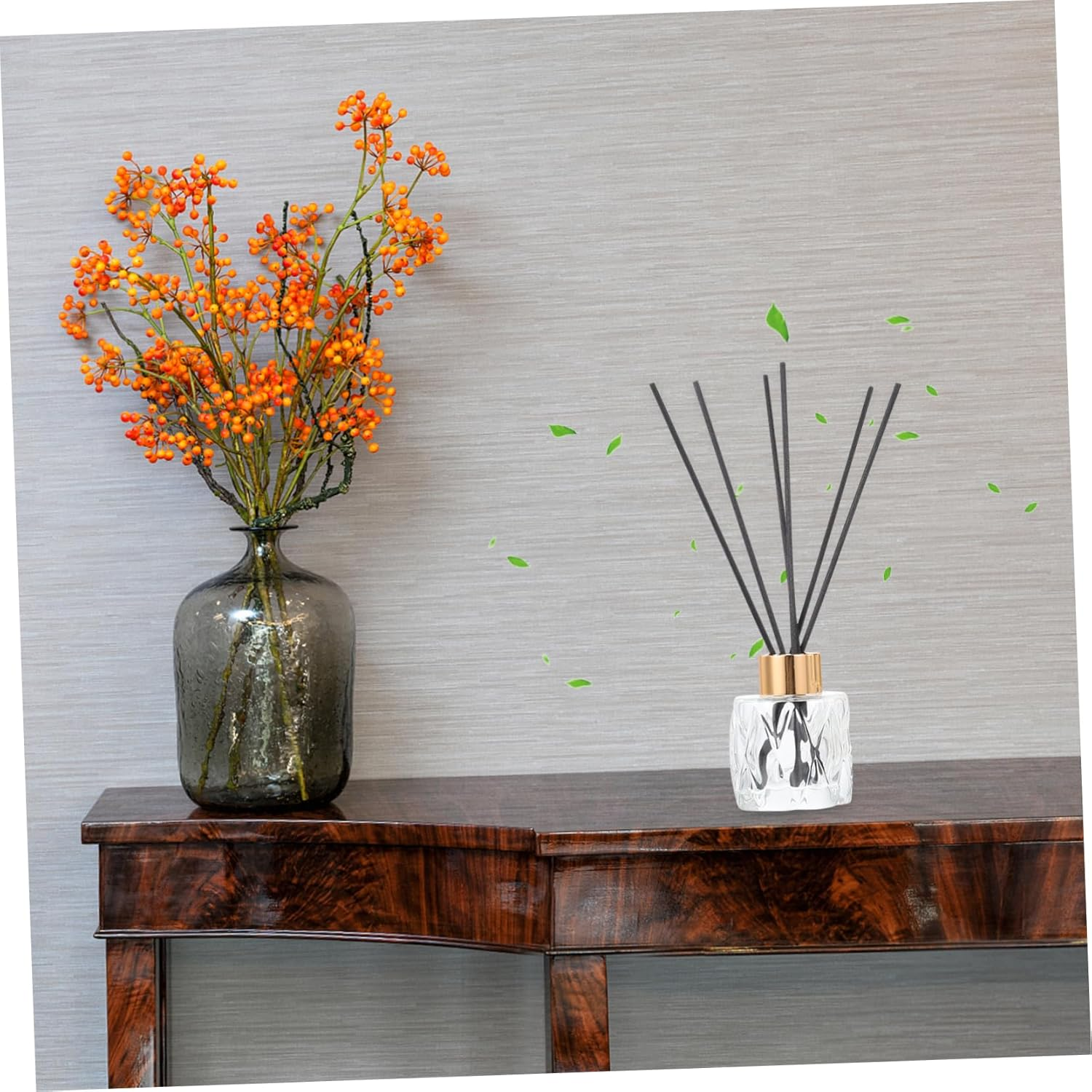 Glass Aromatherapy Bottles Multi-Functional Diffuser Empty Refillable Glass Containers Fragrance Release Jars for Home image number 5