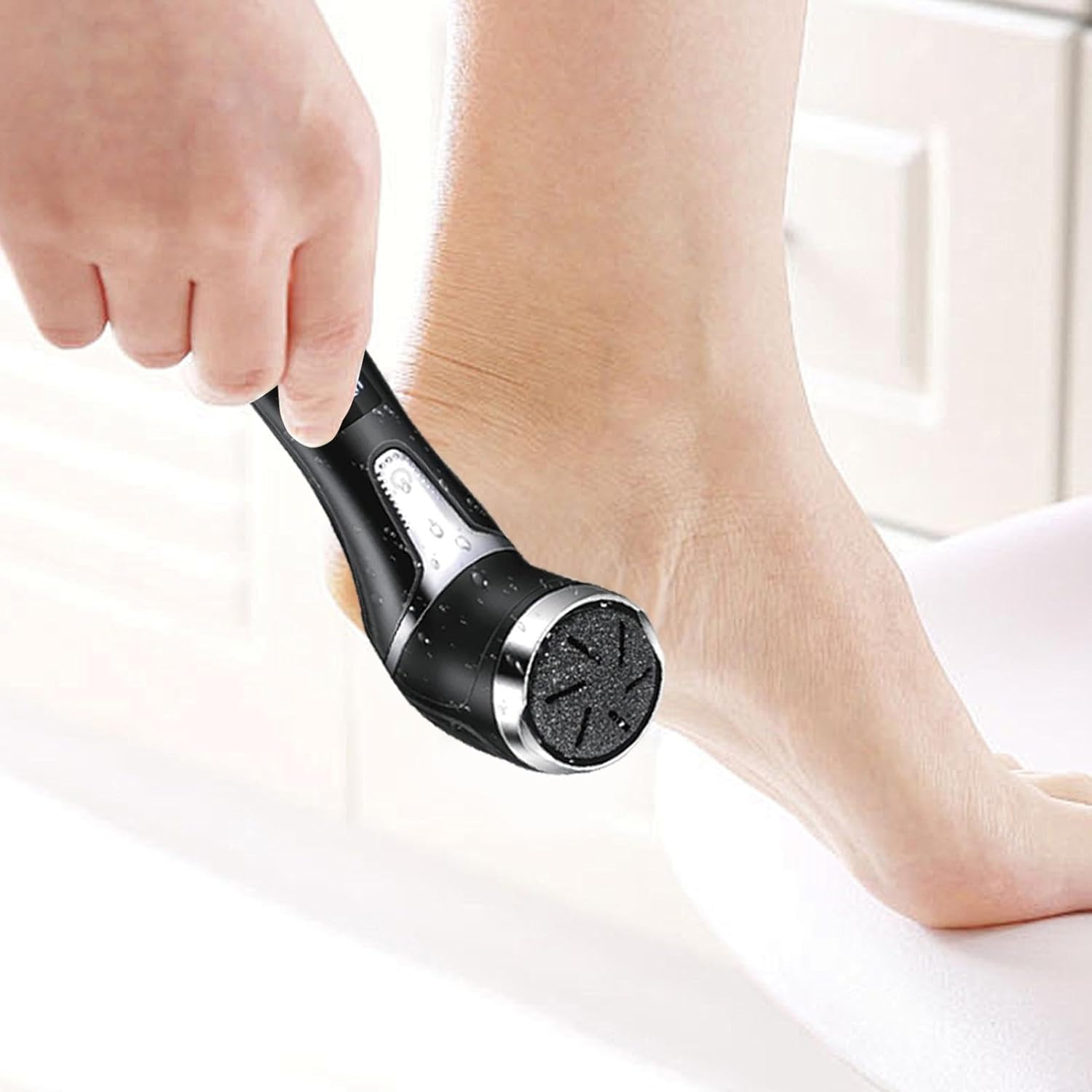 Eoixuqba Electric Foot File Manicure Pedicure Tool - Electric Foot Grinder - LED Display Professional Feet Tools for Dead, Hard Cracked Dry Skin