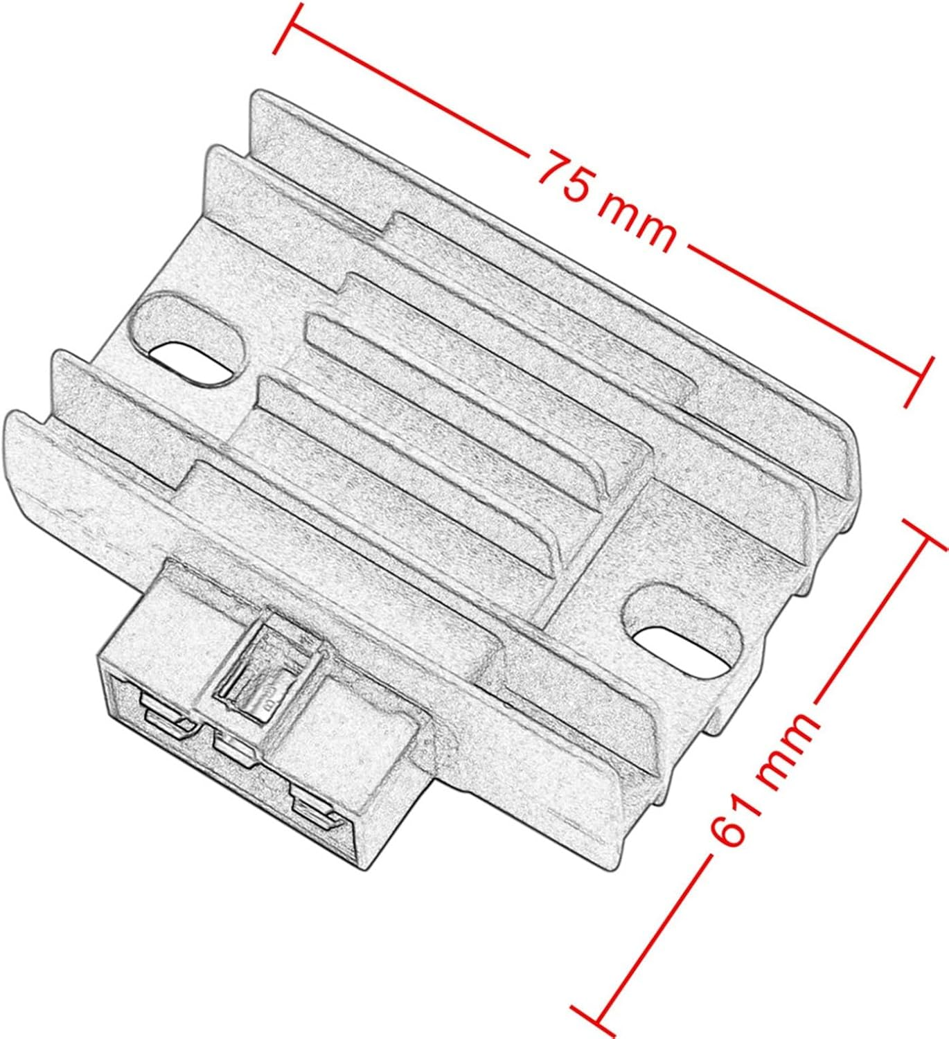 Rectifier Parts Voltage Regulator Rectifier for XT125R XT125X XTZ125E YB125 YBR125ED YBR125ESD YBR125E YBR125EGS image number 2
