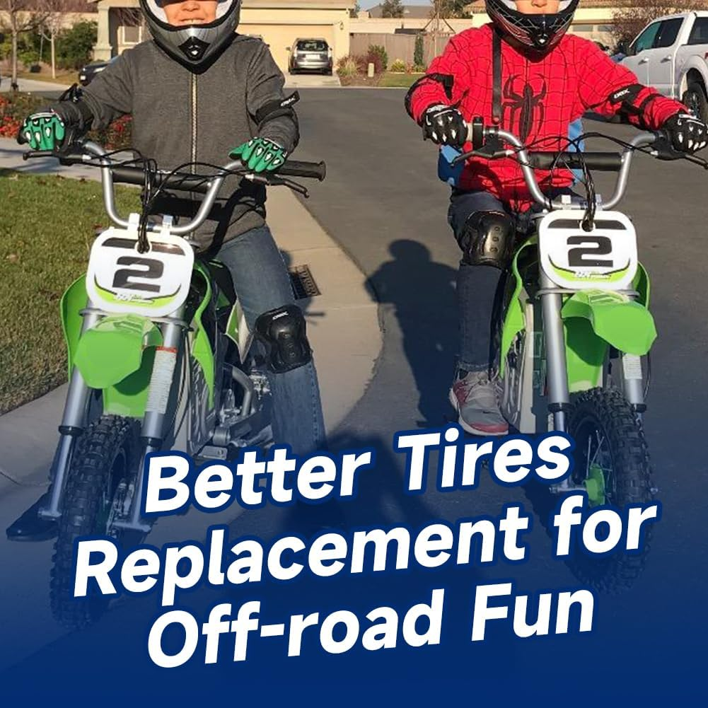 FVRITO Rear Wheel Assembly Replacement for Razor MX500 MX650 SX500 Mini Dirt Rocket Bike 2.50-10 2.50X10 Tire Tube Rim Chain Sprocket Axle Brake Rotor Parts