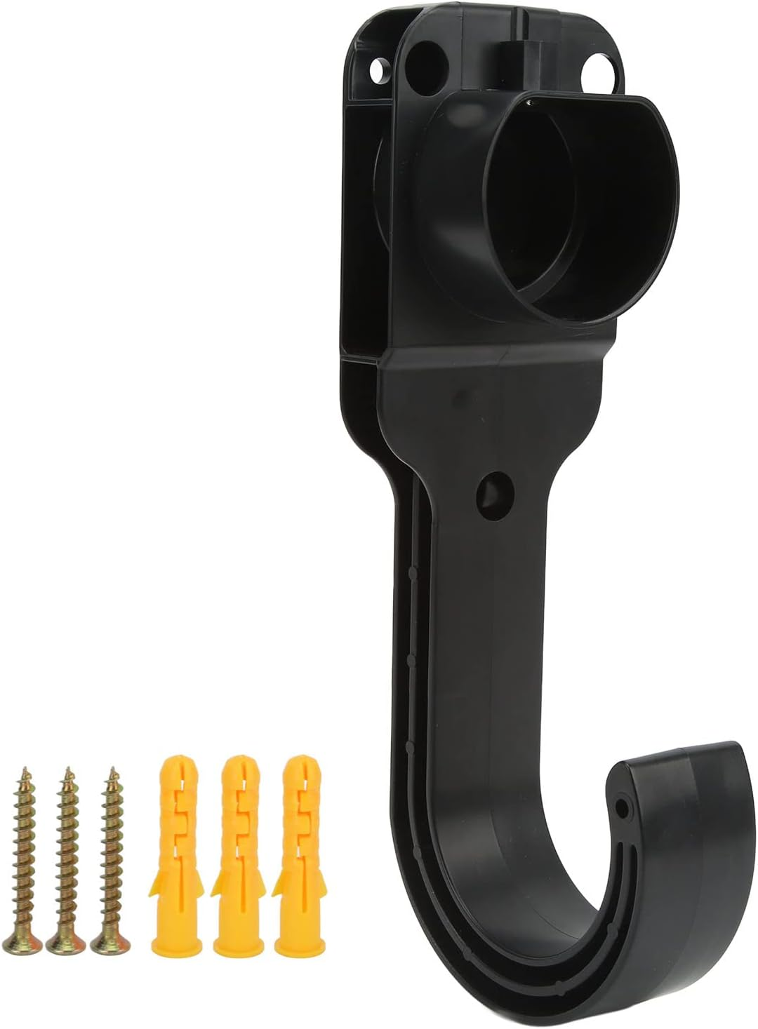 EV Holder, ABS Waterproof Dustproof EV J Hook Sturdy and EV Charging Cable Holder Simple to Install Charging Cable Holder Universal for Type 2 Plug image number 3