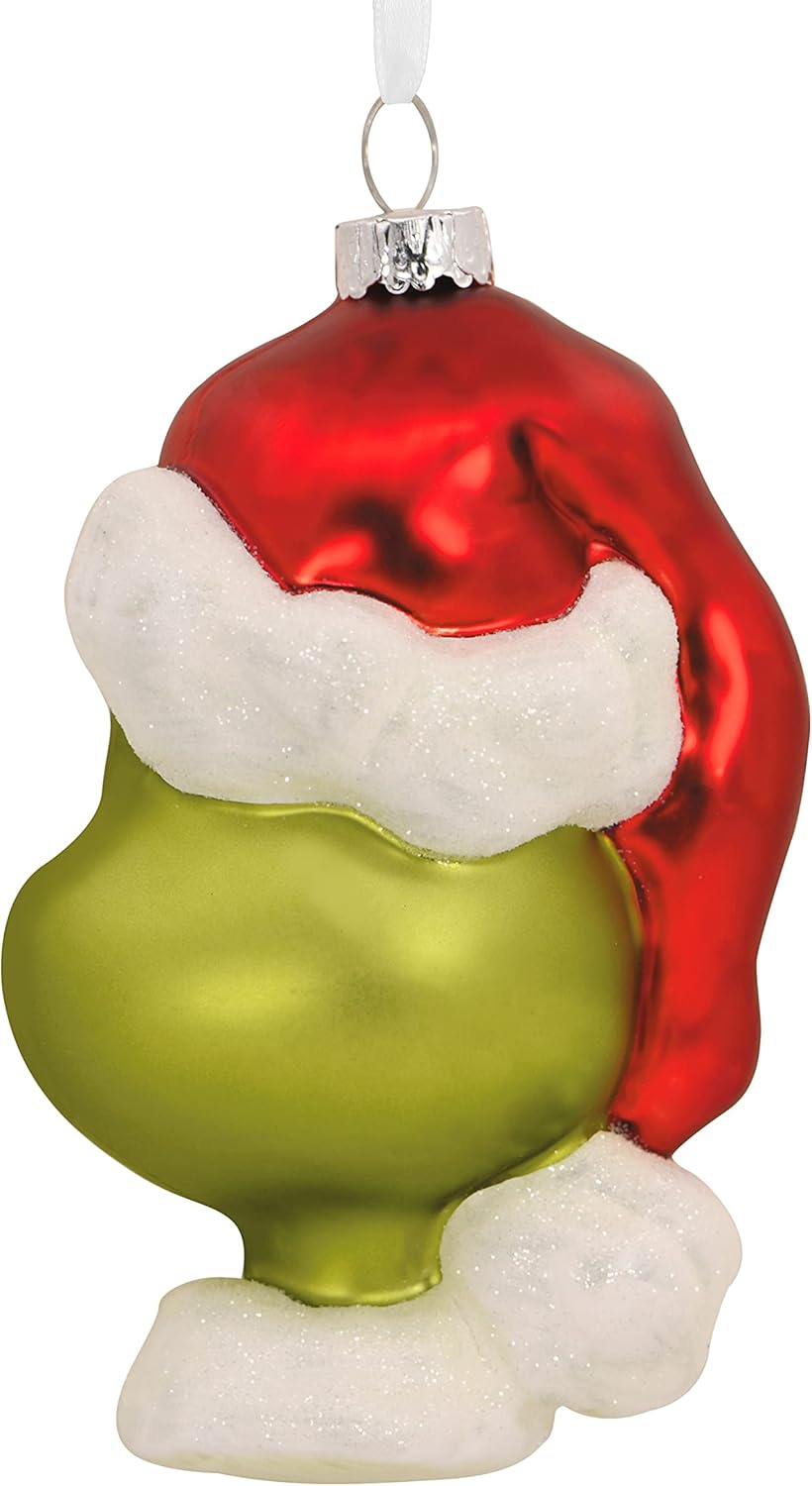 Hallmark How the Grinch Stole Christmas! Blown Glass Ornament, Dr. Seuss Tree Decoration, (0002HCM9155) image number 1
