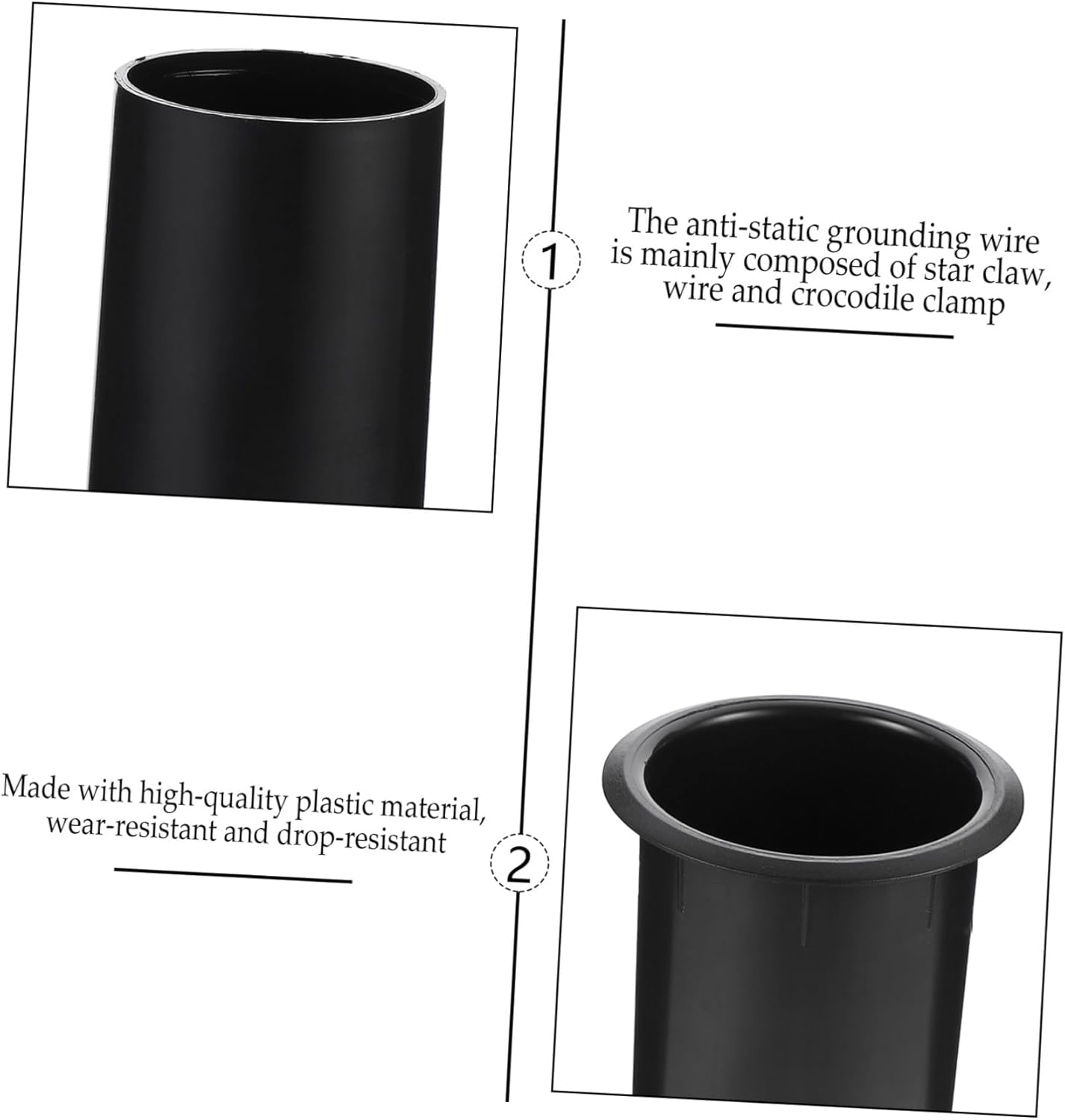 FONDOTIN 5Pcs Subwoofer Sound Guide Tube Speaker Port Tube Replacement Plastic Bass Reflex Speaker Air Outlet Stain Resistant image number 4