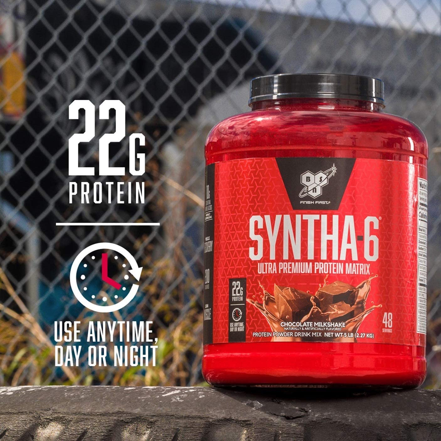 BSN SYNTHA-6 Ultra Premium Protein Blend, Strawberry, 2.27Kg, 48 Servings image number 3