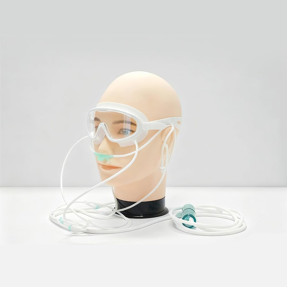 Unosuich Hydrogen Eye Glasses Hydrogen Eye Mask Patches Molecular H2 Gas Goggles Massager Protect Eyesight Hydrogen Eye Shield 3 in 1(Eye, Ear, Nose) image number 4