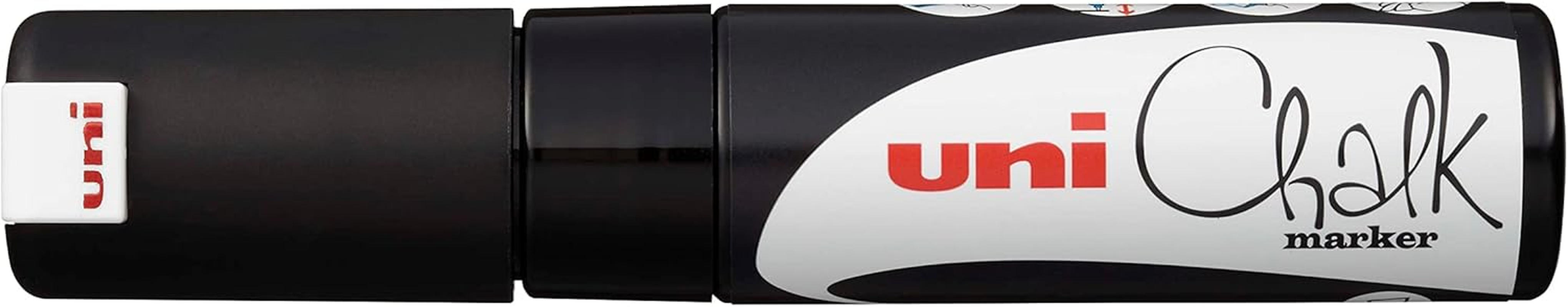 Uni-Ball 8Mm Chisel Tip Chalk Marker, Black image number 1