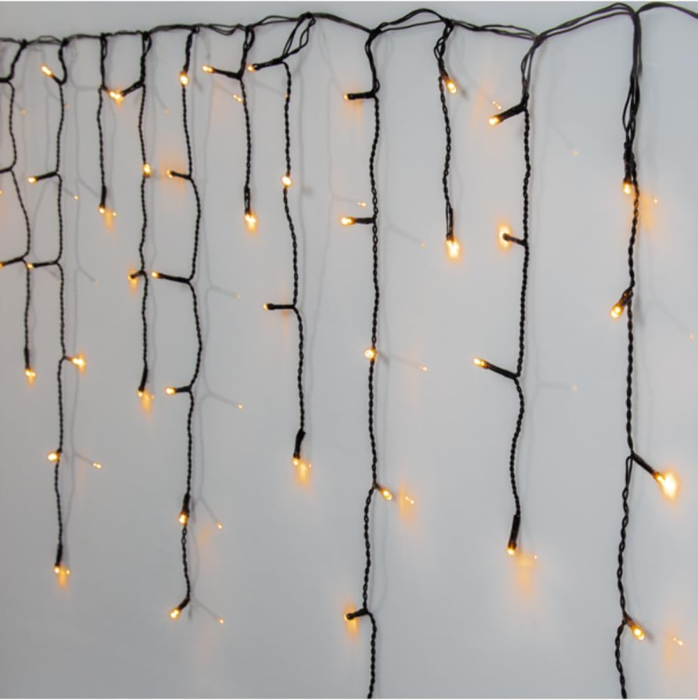 Solar Powered LED Icicle String Lights Christmas Decoration 8 Functions Animations image number 3