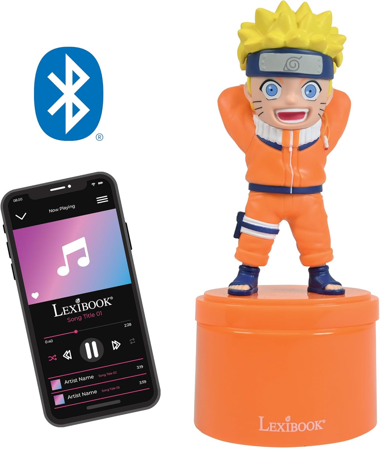 Lexibook, Naruto NS02NA Bluetooth Night Light with Speaker image number 2