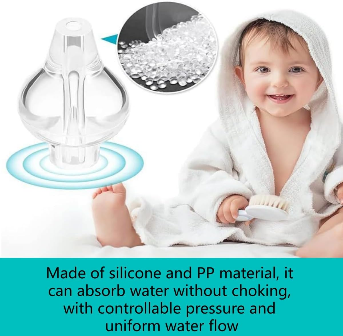 2PCS Professional Syringe Baby Nasal Aspirator，Safe and Comfortable Nasal Irrigator，Cleanable and Reusable Silicone Nasal Suction Tip（10Ml ） image number 5