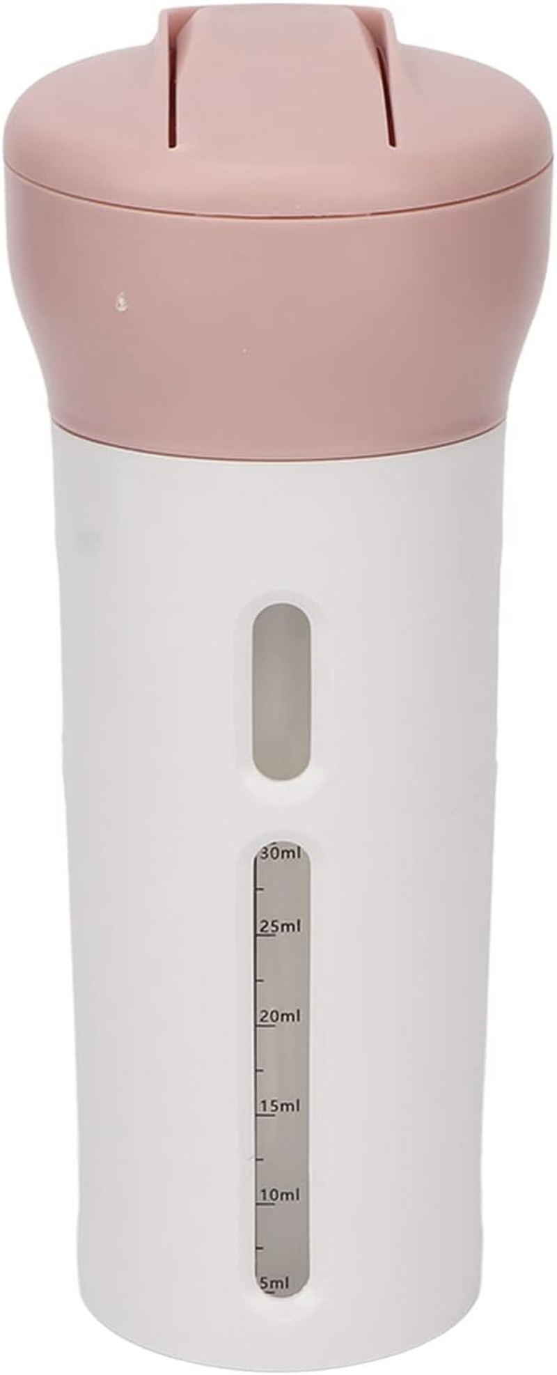 Travel Container, 4 in 1 Travel Dispenser Transparent Safe Leakproof 40Ml Portable Refillable with Sticker for Shampoo for Conditioner (Pink) image number 1