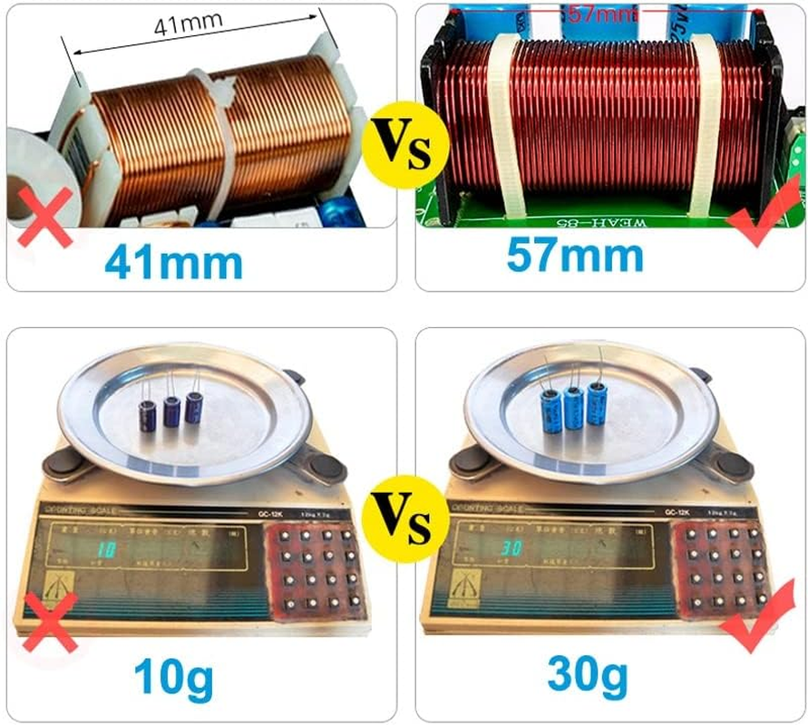 HOOCI 1 PCS 200W Bass Speaker 50Hz Subwoofer Frequency Divider Home Theater Hifi Stereo Bass DIY Car Audio Woofer Crossover Filter image number 2