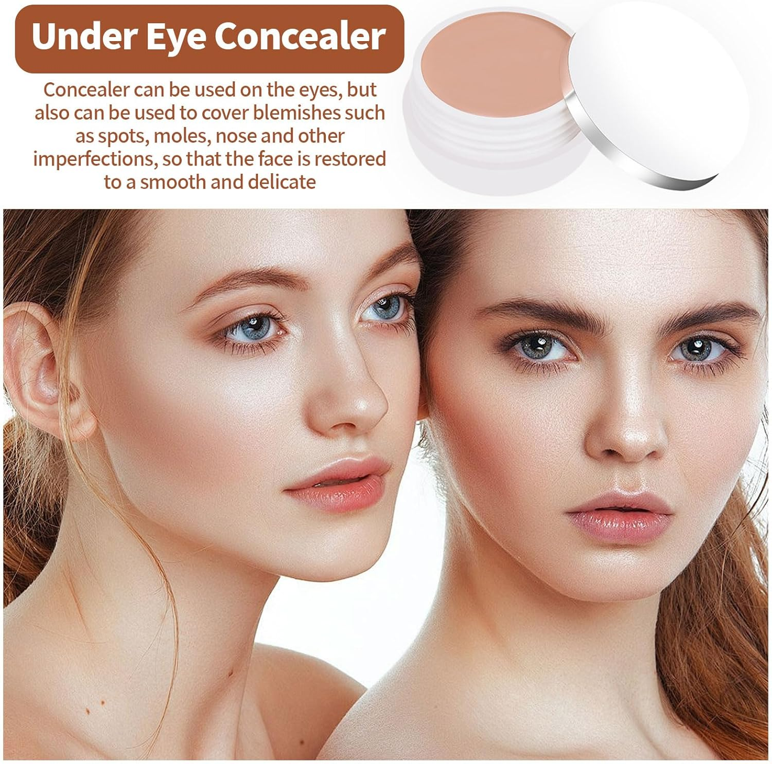 Concealer, Color Correcting Concealer Full Coverage, Used to Improve Uneven Skin Tone, Dullness, and Other Issues Etc(140/Dark Skin Tone) image number 5
