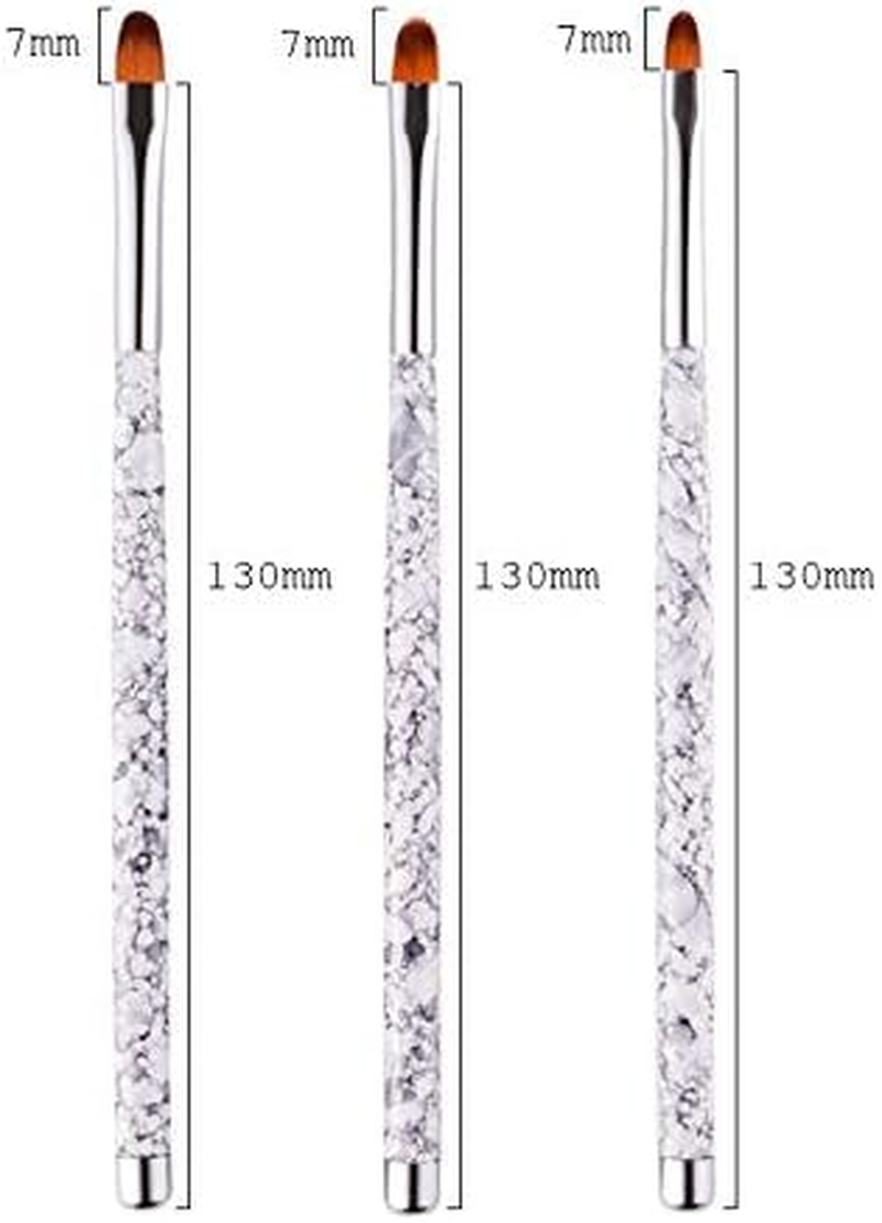 6Pcs/Set Marble Pattern Nail Art Painting Brush for Drawing Flower Pen Manicure Tools Zhengpingpai image number 3
