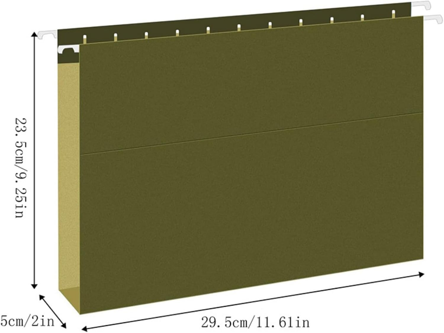 12 Pack Hanging File Folders Letter Size with Havey Duty 2 Inch Expansion Adjustable Tabs File Organizer Ideal for Filing Cabinet Office Desk Files and Document Storage Supplies Holder Assorted Colors image number 2