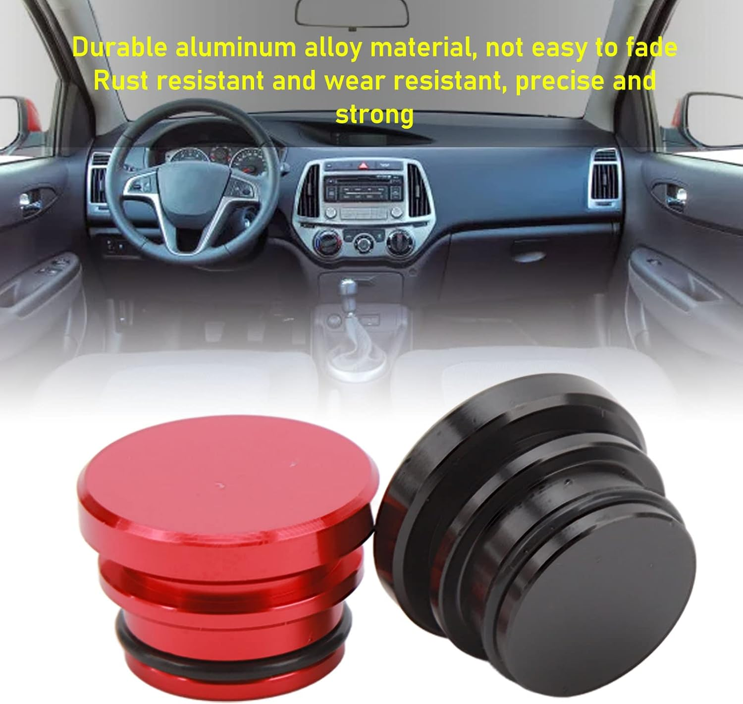 2PCS Universal Cigarette Lighter Dust Plug, Dustproof Waterproof Car Lighter Cover, Vehicle Lighter Socket Cover Cap Universal for Vehicles with 12V Accessory Plugs image number 4