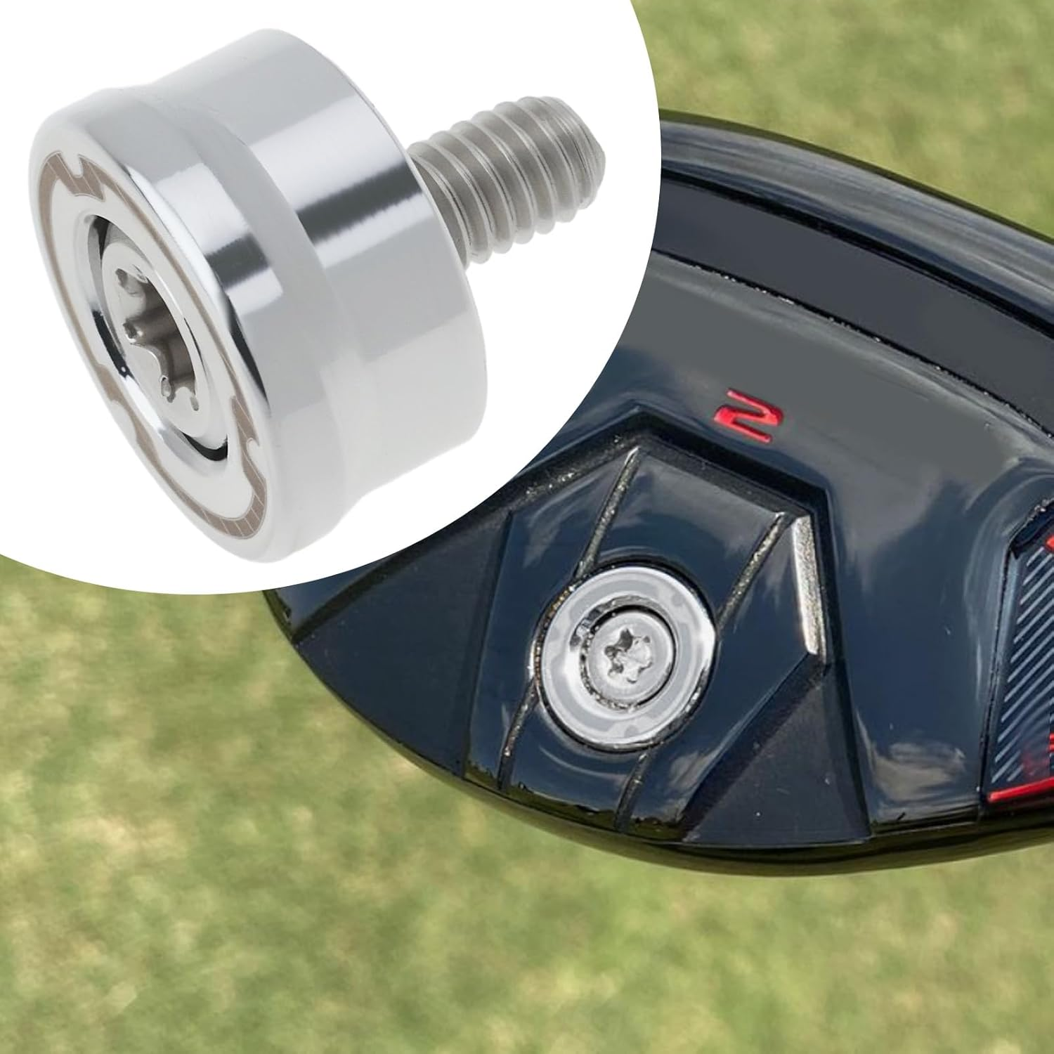 Golf Counterweight Screw Ball Head Weight 11G Compatible with Taylormade Stealth plus Stealth HD 2022 Driver, Silver image number 1