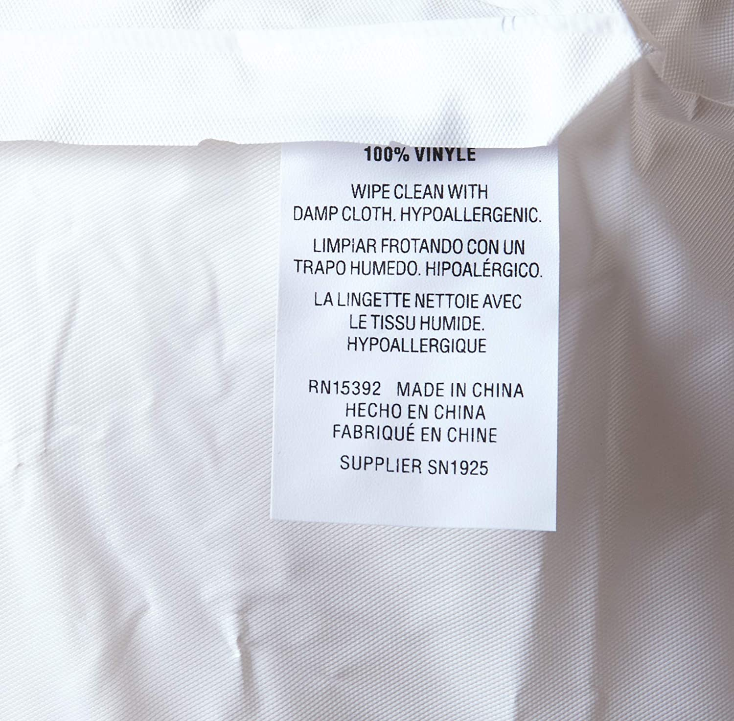 Fresh Ideas Waterproof Mattress Protector 100% Vinyl Hypoallergenic, Twin image number 2