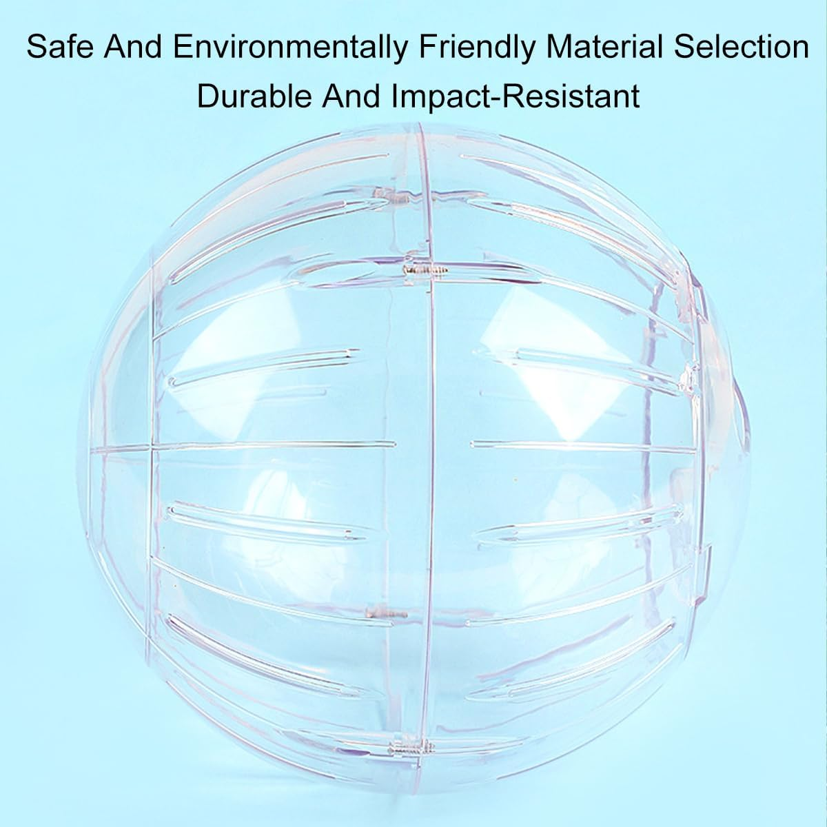 AIMALL Hamster Exercise Ball, Golden Bear Running Sports Ball, Durable ABS Rolling Ball with Ventilation, Secure Lock Design, 7.09 Inches Diameter image number 1