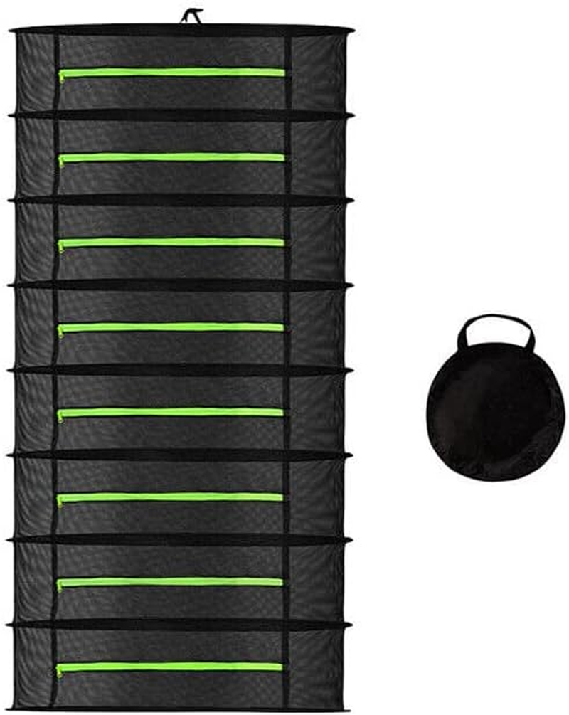 2-8 Tier Drying NET Large Shelf HYDROPONIC Hanging Grow HERB Plant Dry Rack Durable Fabric&ndash; Perfect for Plants & Grow Harvest image number 4