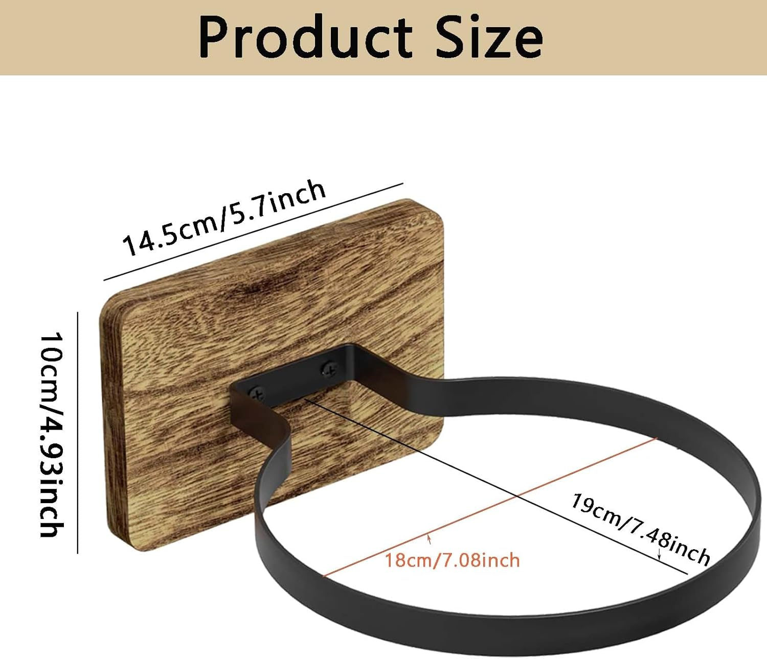 3Pcs Basketball Holder,Wall Mount Ball Storage,Basketball Rack with Wooden Base,Ball Holder for Basketball Stuff,Soccer,Volleyball Collection,Rugby, Soccer Accessories for Boys image number 3