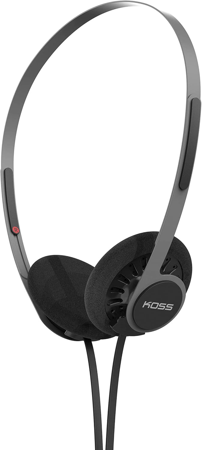 Koss KPH40 Utility On-Ear Headphones, Detachable Interchangeable Cord System, Ultra Lightweight Design (Stealth Black) image number 1