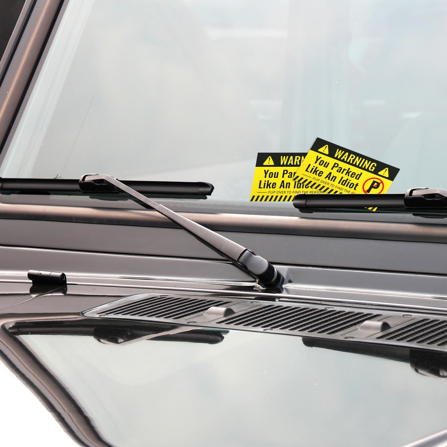 200Pcs You Parked like an Idiot Cards, 3.5X2 Inch Bad Parking Cards Stickers Funny Parking Violation Cards Multi Reasons Violations for Adults (2 Styles) image number 5