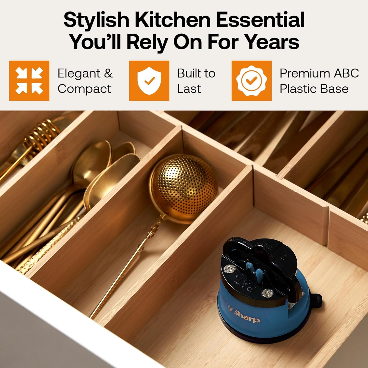 Anysharp ANYSHARP Knife Sharpener, Blue - Silver image number 6