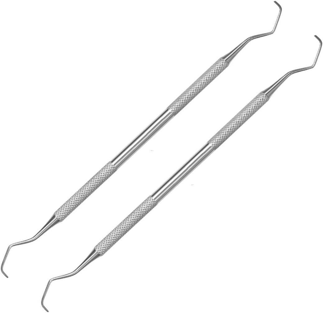 Dental Instruments Gracey Curette Scaler - Double Ended Tartar Remover - by DMX INTL (Pack of 2) image number 3