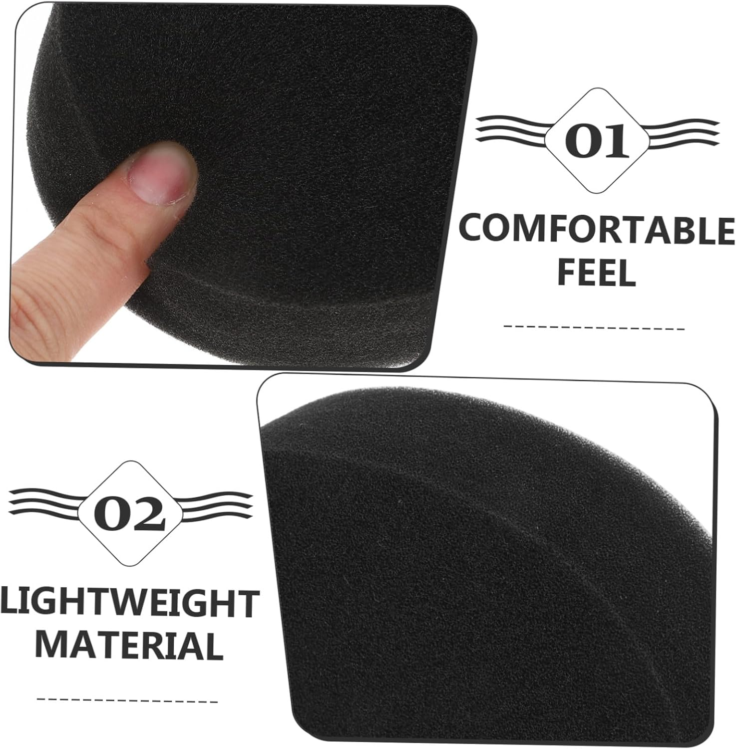 PLAFOPE 3Pcs Car Wheel Polishing Sponge High Density Waxing Pads for Auto Cleaning and Polishing Scratch Absorbent Sponges for Car Wheel Care and Maintenance image number 3