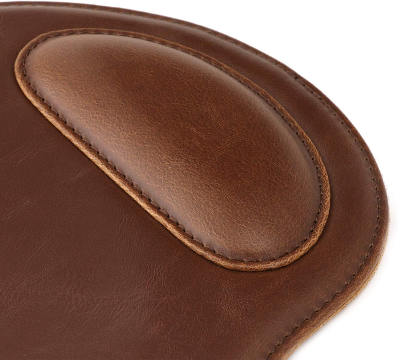 Londo Leather Oval Mouse Pad with Wrist Rest