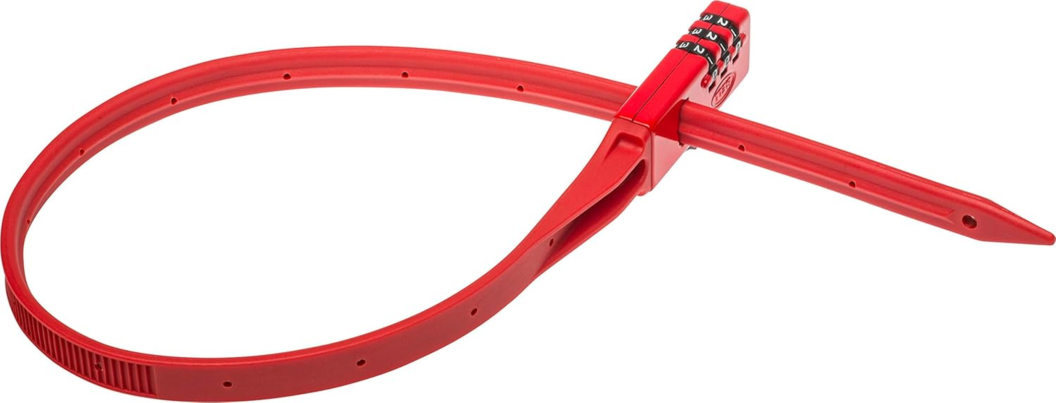 Bell Quickzip Zip-Tie Multi-Purpose Combo Lock 2 Pack Red/Black, One Size image number 2