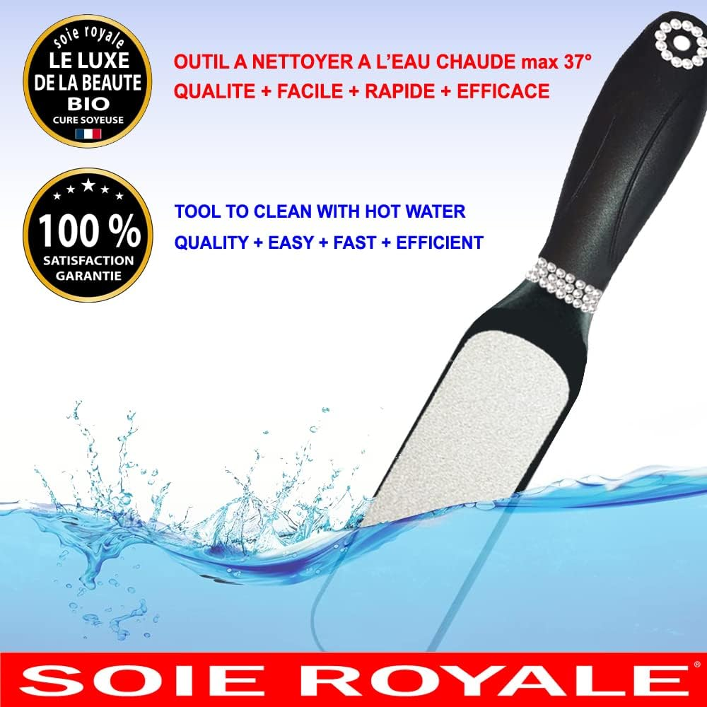 Silk Royale Professional Foot Care Accessories Double Sided Washable Crystal Rhinestone File Removes Callus Exfoliating Foot Hygiene Silky Care image number 4