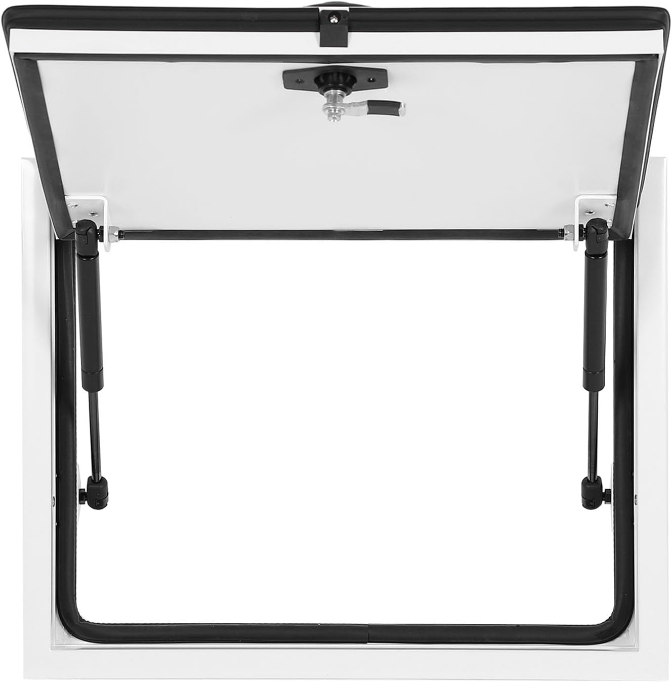 TOPINCN RV Storage Hatch Door for Caravan, Aluminum Alloy Square RV Baggage Door with Lock Support Rod, Waterproof and Corrosion Resistant Compartment Fit for Access Storage