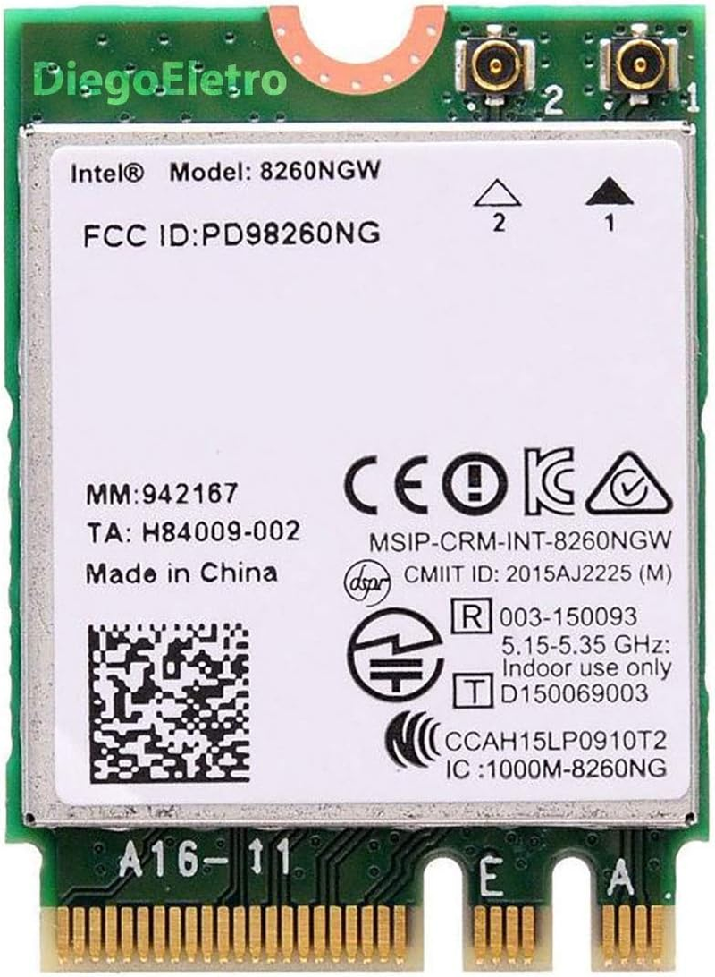 Intel 8260NGW 8260 AC Dual Band M.2 Wireless 2.4/5Ghz BT Bluetooth Wifi Card image number 1